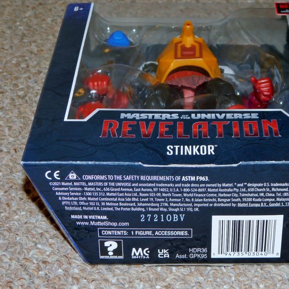 2021 Mattel Masters of the Universe Revelation 7" Masterverse Stinkor MIB New - Picture 7 of 10